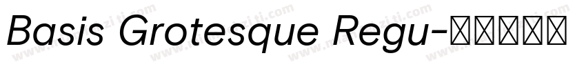 Basis Grotesque Regu字体转换